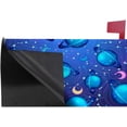 thumbnail image 3 of Coolnut Mailbox Cover Dark Blue Planets Post Mail Box Cover Magnetic Mail Wraps Cover Oversize 25.4" L x 20.78" W, 3 of 5