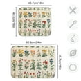 thumbnail image 4 of Yayeee Dish Drying Mat for Kitchen Counter 18"x24" Microfiber Absorbent Pad, Red Floral, 4 of 7