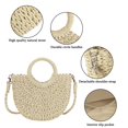 thumbnail image 4 of Bolso bandolera de paja Youjaree para mujer, tamaño pequeño, beige, 4 of 7