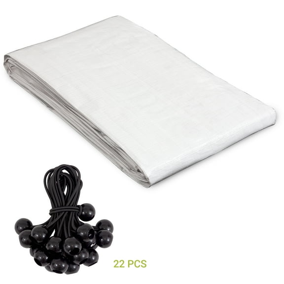 LZBEITEM Chicken Run Cover Tarp Replacement Canopy Tent Top with Bungees COVER ONLY