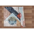 thumbnail image 4 of Elpida Collection Ivory, Tan, Grey, Blue, and Rust Geometric  Rug 2' x 3', 4 of 5