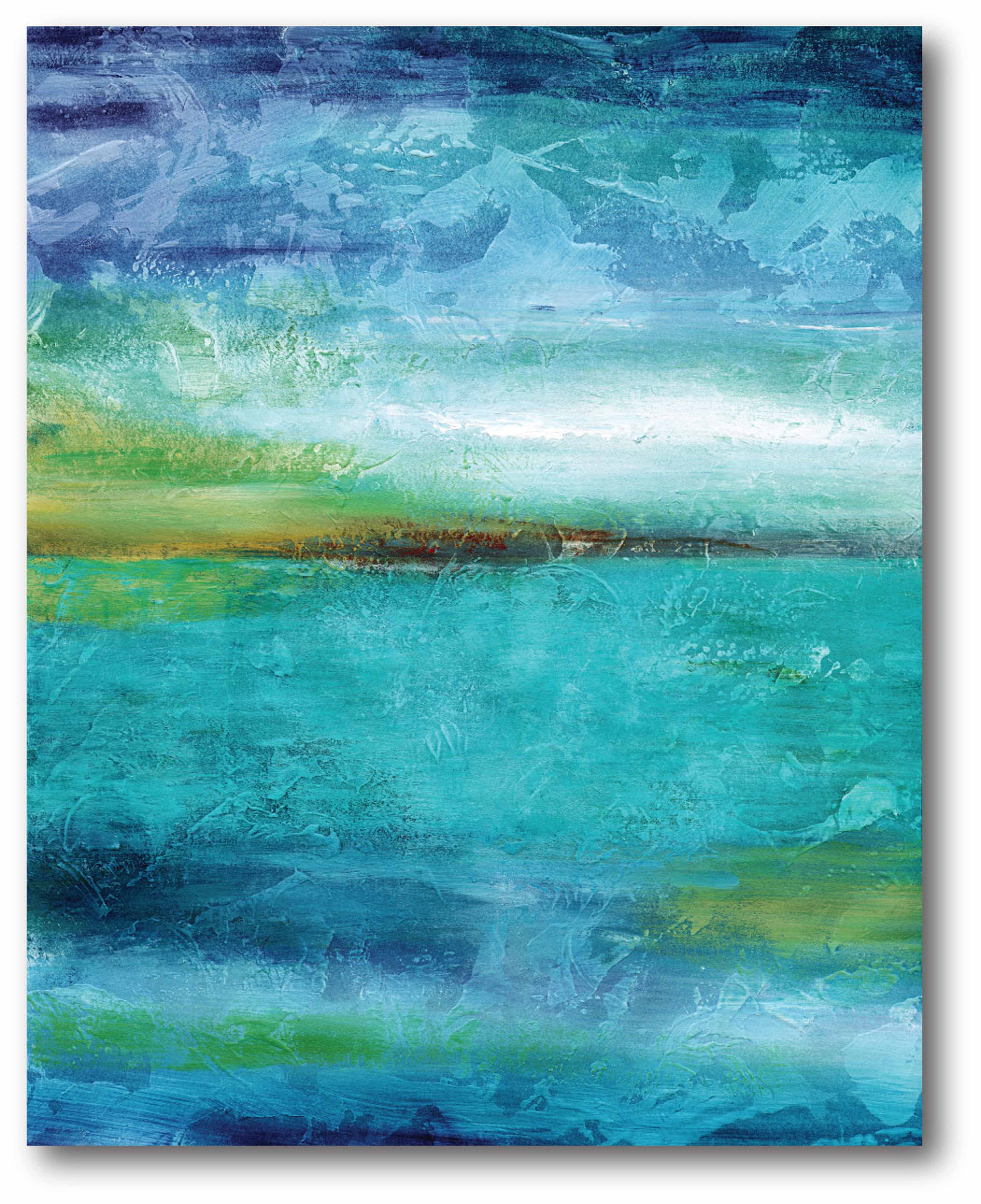 Art & Collectibles Painting Oil Girl on the Sea Artwork Seascape Oil ...