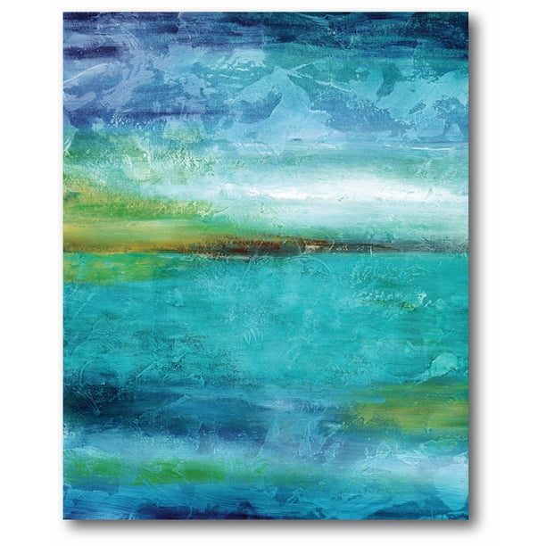 Courtside Market Abstract Seascape Gallery-wrapped Canvas Wall Art 