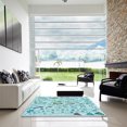 thumbnail image 7 of Ahgly Company Machine Washable Indoor Rectangle Transitional Electric Blue Area Rugs, 8' x 12', 7 of 7