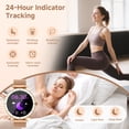 thumbnail image 5 of Joautrial Smart Watch, 1.27” Smartwatch with Bluetooth Call/Answer/Message Reminder, 100 Sport Modes, Fitness Tracker Watch Fits for Android & Iphone, Perfect Gift, Gold, 5 of 8