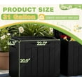 thumbnail image 4 of 31 Gallon All-Weather Deck Box for Outdoor Storage, Black (Set of 2), 4 of 4