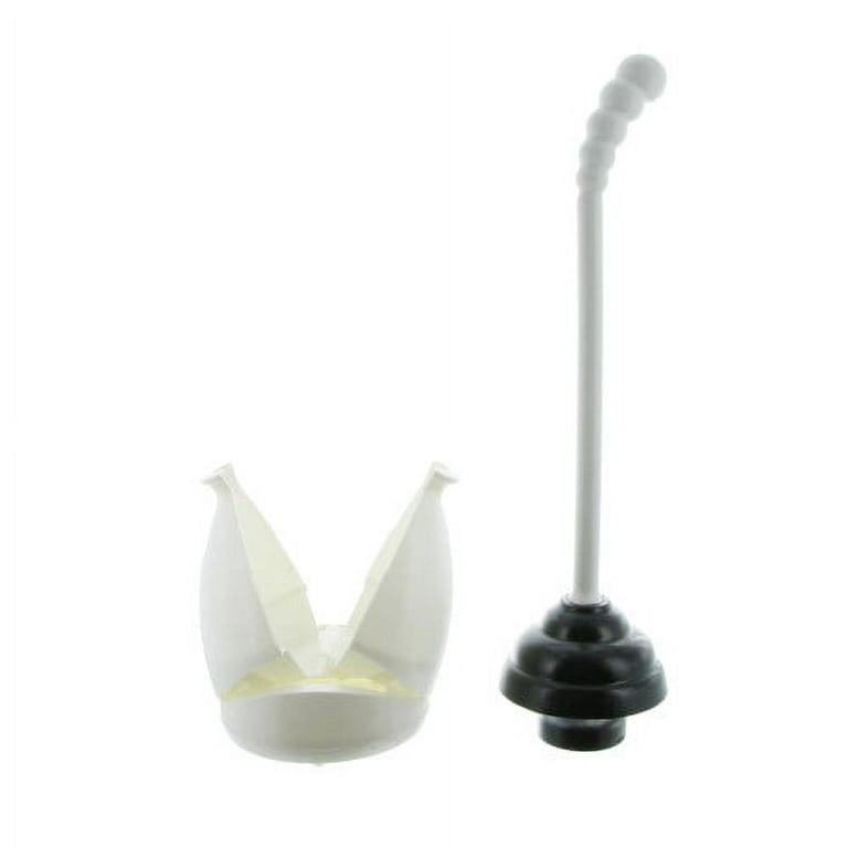 Aqua Plumb AquaPlumb T02 Deluxe Double Thrust Toilet Plunger with Holder