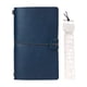thumbnail image 1 of Cuaderno de Viaje Portátil Vintage A6 4.75×7.75 Pulgadas, 180 Páginas Rayadas de Papel Kraft con Separador Metálico, Regla Hueca, Bolsillos de Almacenamiento y Cierre Elástico para Escribir Diarios., 1 of 1