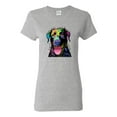 thumbnail image 1 of Love Can Make a Tail Wag Pitbull Dog Lover Womens Graphic T-Shirt, Heather Grey, 2XL, 1 of 3
