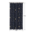 thumbnail image 5 of Blue Sun Moon Cloud Star Comet Pattern Shower Curtain 36"x72" ,Bathroom Decorative Shower Curtains Set with 12 Hooks,Modern Waterproof Washable Shower Curtain, 5 of 6
