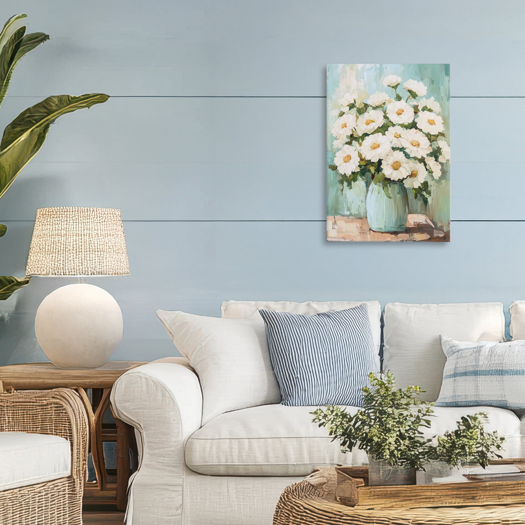Stupell Industries Cozy Arrangement of White Blooms Canvas Wall Art, design by Petal Prints Design