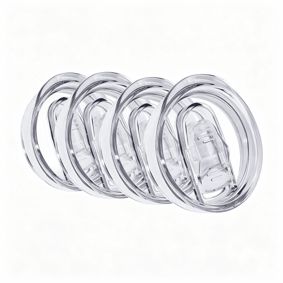 NORIZF 12Oz Wine Tumbler Replacement Lids 4 Pack,Spill Proof Splash Resistant Silicone Sliding Covers,Straw Friendly, Bpa Free.Inner Diameter:2.8’’2.8’’