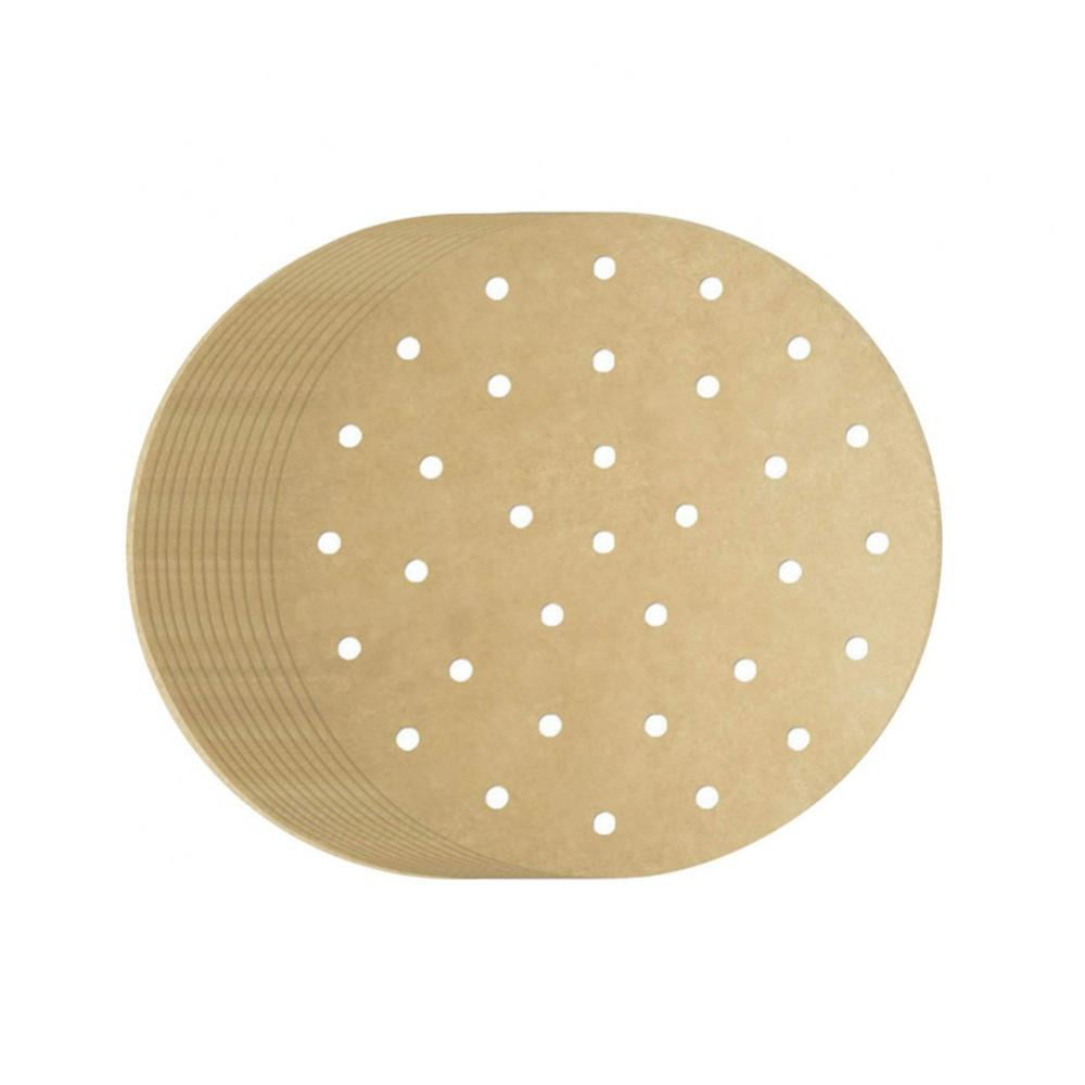100 Count Fryer Bamboo Steamer Liner Perforated Air Fryer Parchment Paper 