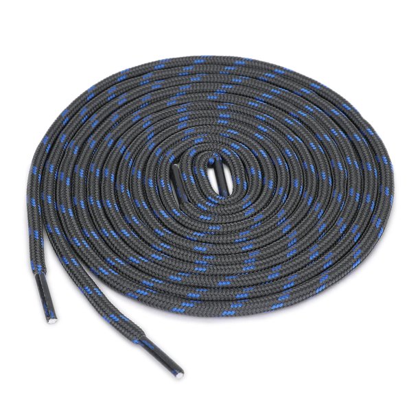 3 Pares De Cordonas Cintilla Agujetas Antideslizantes Resistentes Al Agua Gruesas Redondas Para Zapatos De Senderismo Resistentes Al Desgaste Gris Oscuro Azul 140cm/55.11