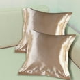 thumbnail image 4 of Simulated Silk Pillowcase | Satin-Feel Soft Fabric | Hair & Skin Protection | Anti-Crease | Fade-Resistant | Multiple Colors | Easy Care | Single Pack | Smooth Soft Touch | Restorative Night Sleep, 4 of 6