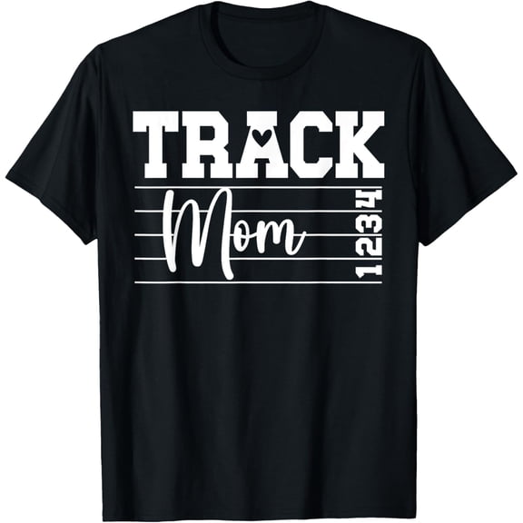 Track Mom Of A Track And Field Athlete Proud Track Mother T-Shirt