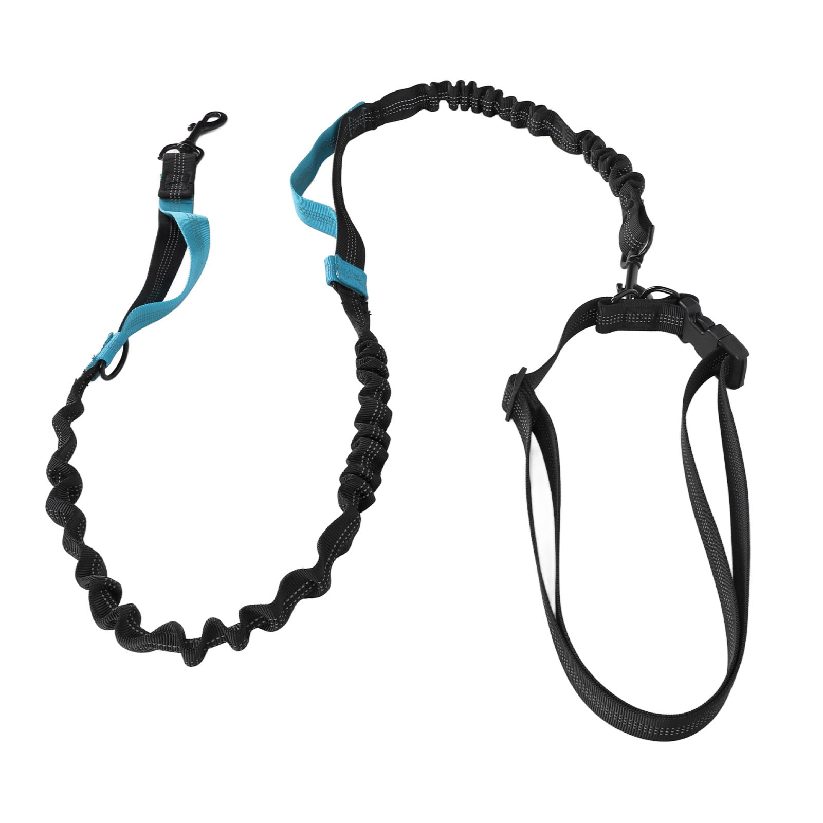 Dog Leash, Strong Shock Absorbing Bungee Dog Leash Heavy Duty Dog Leash Bungee Dog Leash Elastic Dog Leash Rope with 2 Padded Handles for Large Dogs Walking Training