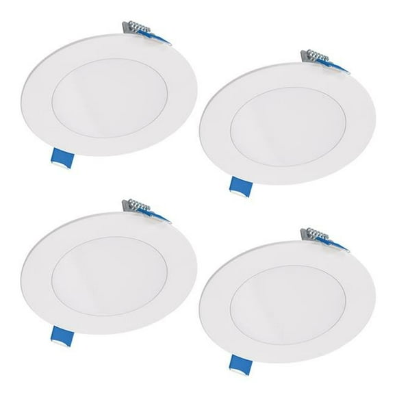 4 Po 10,1 Lb Lite LED Encastré Montage Direct Garniture Légère - Blanc Mat