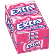 EXTRA Gum Classic Bubble Chewing Gum, 15 Pieces (Pack of 10)