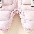 thumbnail image 5 of Winter Padded Snowsuit foe Boys Girls Cute Koala Ear Hooded Jumpsuit Long Raglan Sleeve Quilted Warm Outfits, 5 of 6
