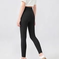 thumbnail image 3 of Bixock Fall Leggings for Girls High Waist Yoga Pants Soild Color Slim Casual Pant Soft Comfortable Workout Running Daily Wear Girls Clothings Size 9-10Years, 3 of 6