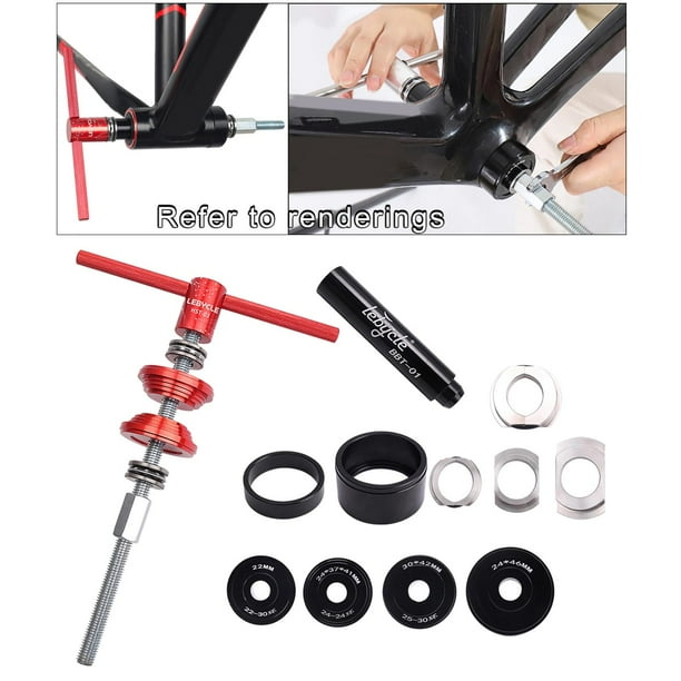 Herramienta de instalación de auriculares Macarena de pedalier universal profesional rojo