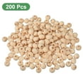 thumbnail image 3 of 200Pack 6mm Natural Wood Spacer Beads, 2mm Large Hole Unfinished Round Wooden Beads, 3 of 6