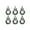 Black, variant on TIELUTT 6PCS Christmas Kitchen Cabinet Wreaths with Ribbon Mini Christmas Wreath Small Kitchen Pumpkin Wire Wreath Frame Wreath Lit Heart Shaped for Front Door Kitchen Wreath Christmas Lighted for Win