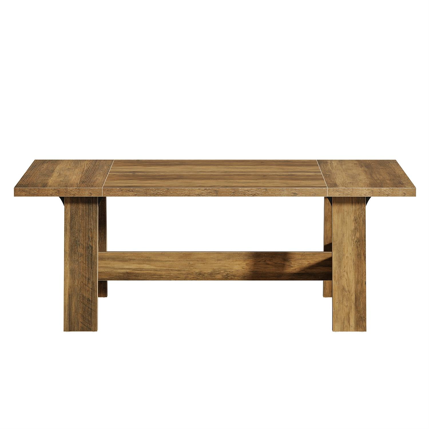 Demi Bonn 70" Large Executive Desk, Solid Wood Office Table with Space, Large Surface, Durable & Stylish, Brown