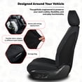 thumbnail image 6 of Fit for Toyota Yaris 2015 Full Set Seat Covers Leather Upholstery Water Resistant Precision Fit Padded Support Seat Belt Compatible, Only 4 Door, 6 of 10