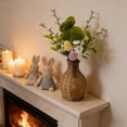 thumbnail image 5 of AZXY 10" Easter Flocked Bunny Floral Picks with Colorful Eggs, Artificial Greenery Flower Stems for Spring Home Decor, Easter Tree Decor, Table Centerpieces, and Vase Arrangements, 5 of 6