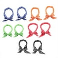 thumbnail image 4 of Embroidered Polyester-cotton and resin Neckerchief Assorted Multicolor (10 Count), 4 of 10
