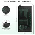 thumbnail image 2 of 2 Pack Electronic Heat Mat Waterproof Hydroponic Heating Pad for Seed Reptile Plant, 2 of 4