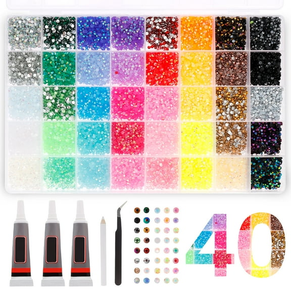 Resin Jelly Rhinestones for Crafting Bedazzling for Book Crafts Clothing Shoes Nail Art Makeup