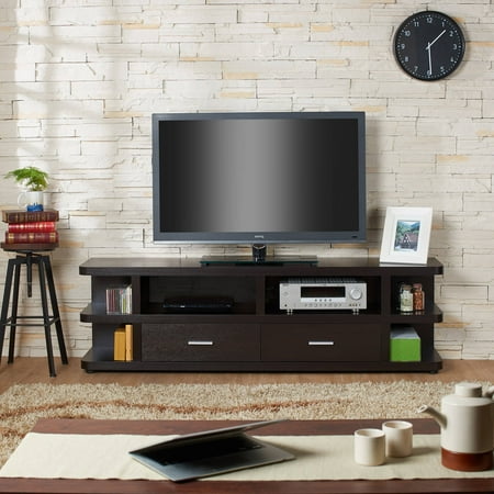 Furniture of America Fyer Contemporary Open Shelving TV Stand for up to 72″, Multiple Colors Furniture of America Fyer Contemporary Open Shelving TV Stand for up to 72″, Multiple Colors