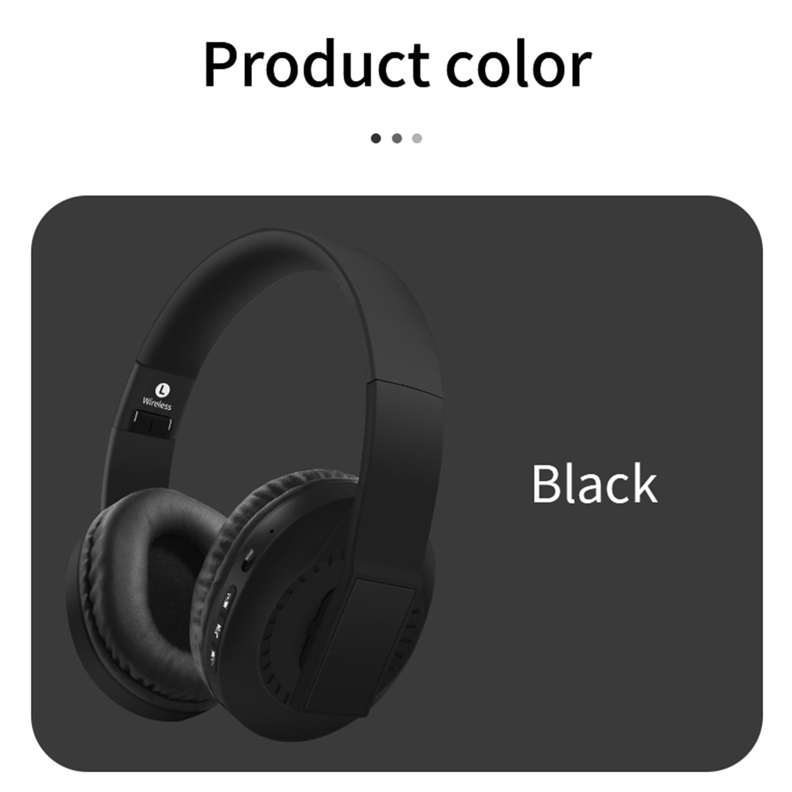 Bluetooth Wireless Headset – 5.3 Wireless Bluetooth Headset, Full-Ear Heavy Plug-In Card, Foldable And Telescopic Plug-In Cable For Communication