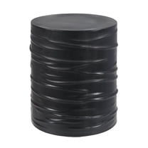 Brianna Indoor 16" Light Weight Concrete Side Table, Black