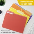 thumbnail image 4 of Bazic COLOR File Folders 1-Tab Letter/Legal Size Assorted Colors 100/Box (BAZ3149), 4 of 8