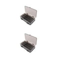thumbnail image 3 of kurtrusly Fishing Tool Storage Box Solid Color Multi Compartment Replacement Bait Lure Fish Tools Case Organizer Accessories Grey 2Set, 3 of 6