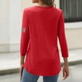 thumbnail image 3 of Women's 250th America Anniversary Independence 250 Years of Freedom 3/4 Sleeve Crew Neck T-Shirt, 3 of 3