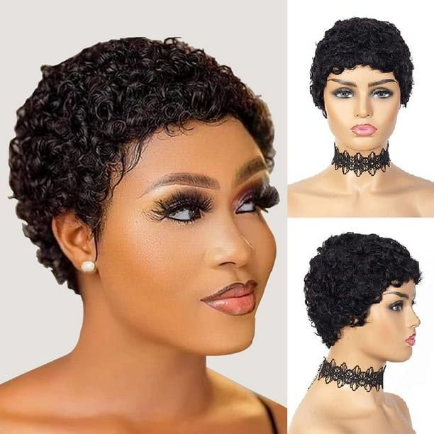 Curly wigs top for round faces