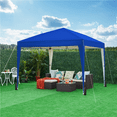 thumbnail image 2 of Renwick 10x10ft Enclosed Pop-Up Canopy with Window for Party Wedding Marketing, Blue, 2 of 9
