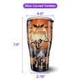thumbnail image 5 of Mummy Bulldog Happy Halloween with Pumpkins Bats Spooky Fun 30oz Stainless Steel Tumbler Insulated Cup with Lid Dog Lover Gifts Idea - 00019, 5 of 5
