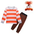 thumbnail image 1 of Disfraz de película de Halloween para niños, mono de Cosplay de ansiedad de dibujos animados, Sudadera con capucha y pantalones, conjunto de ropa para niños, 1 of 2