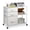 White, variant on GALAXHERO 3 Drawer File Cabinets, Mobile Printer Stand with Storage Shelf for Home Office/Letter/A4, Rustic Brown Wood Grain