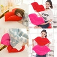 thumbnail image 2 of Red Lip Shape Throw Pillows Girls Toy Valentine's Day Gifts Soft Velvet Decorative Reversible Pillow Cushion for Bed Couch Office, 2 of 7