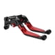 thumbnail image 1 of Palancas de freno y embrague cortas y largas para Yamaha MT-07 2014-2022, ajustables en 6 posiciones, palanca de freno de motocicleta de aleación de aluminio, cabeza negra, mango rojo, 1 of 1