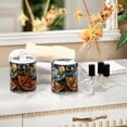 thumbnail image 4 of Yayeee 2 Pack Qtip Holder Bathroom Cotton Swab Canister with Lid Clear Dispenser Set, Starry Pizza, 4 of 6