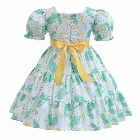 

Realhomelove Girls Formal Satin Tulle Dress Princess Flower Bow Bridesmaid Pageant Dresses for Wedding Kids Prom Ball Gowns Dress 2-10T