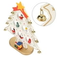 thumbnail image 4 of Adorno de Escritorio de Árbol de Navidad de Madera ANGGREK Compuesto de Madera Respetuosa Con El Medio Ambiente Con 8 Campanas, 4 of 8